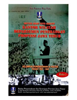 Kantor Wilayah Departemen Penerangan Propinsi Jawa Timur Kelompok Pemerintahan & Politik Tahu...