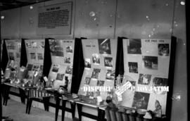 Stand – stand pemerintah yang berisikan foto-foto kegiatan promosi produk Indonesia di luar neger...