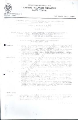 Surat Keputusan Ka.Kanwil Dep.Kes Prop Jatim Nomor : HK.00.06.6.2.207 tentang pemberian ijin teta...