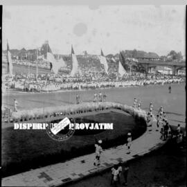 Suasana rapat raksasa menyambut ½ abad  hari kebangkitan nasional yang di  selenggarakan di lapan...