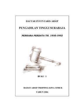 Pengadilan Tinggi Surabaya  Perkara Perdata (Buku-I)