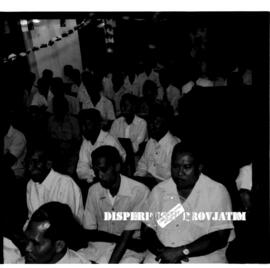 Suasana Peringatan 17 Agustus 1958 di  Djapen Djatim/Japen Jatim. (Djawatan  Penerangan Djawa Tim...