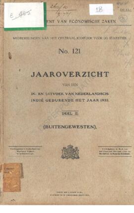 Dept. van Economische zaken Mededeelingen van het centraal Kantoor voor de Statistiek No 121