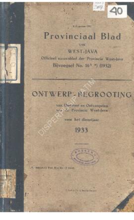 Provincial blad van West-Java officieel nieuwsblad der provinciw West-Java bijvoegsel No. 16A. On...