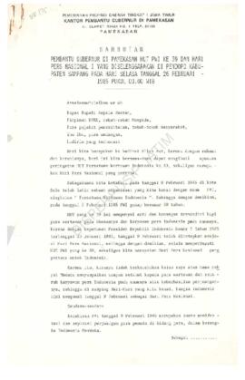 Sambutan pembantu Gubernur di Pamekasan HUT PWI ke 39 dan Pers Nasional I yang dilaksanakan di pe...