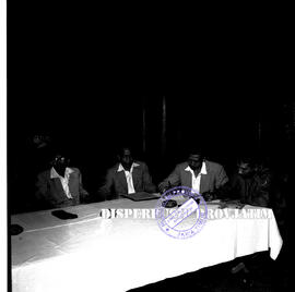Suasana rapat front pembebasan Irian Barat  di Surabaya, tahun 1958