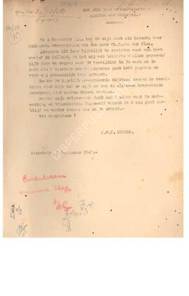 Surat Edaran No.49 dari recombo Voor Oost Java kepada seluruh kepala Dinas mewakili 4 Departemen ...