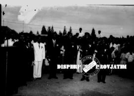 Suasana pembukaan CEFI (Center For  Economical Fairs of Indonesia) di Surabaya,  tahun 1958