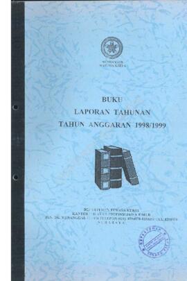 Kakanwil Depnaker Prop.Jatim : Laporan Tahunan TA 1998/1999