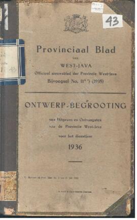 Provincial blad van West-Java officieel nieuwsblad der provincie West-Java bijvoegsel No. 13A (19...