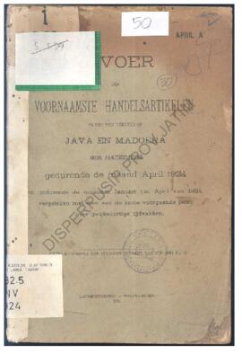 Invoer tot verbuik der voornaamste handelsartikelen op Java en Madoera door particulieren geduren...