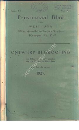 Provincial blad van West-Java officieel nieuwsblad der provincie West-Java Bijvoegsel No. 1A. Ont...
