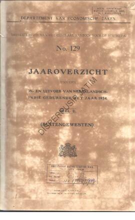 Dept. van economische zaken mededeelingen van het centraal kantoor voor de statistiek No 129