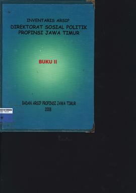 Direktorat Sosial Politik Propinsi Jawa Timur (Buku-2)