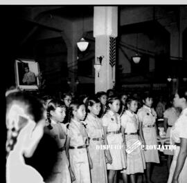 Suasana malam resepsi peringatan hari ibu di surabaya, 22 – 12 – 1954